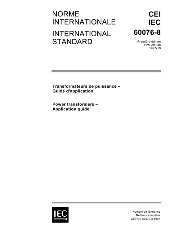 Cover IEC 60076-8:1997